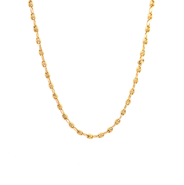 14k Yellow Gold Fancy Necklace Size 22