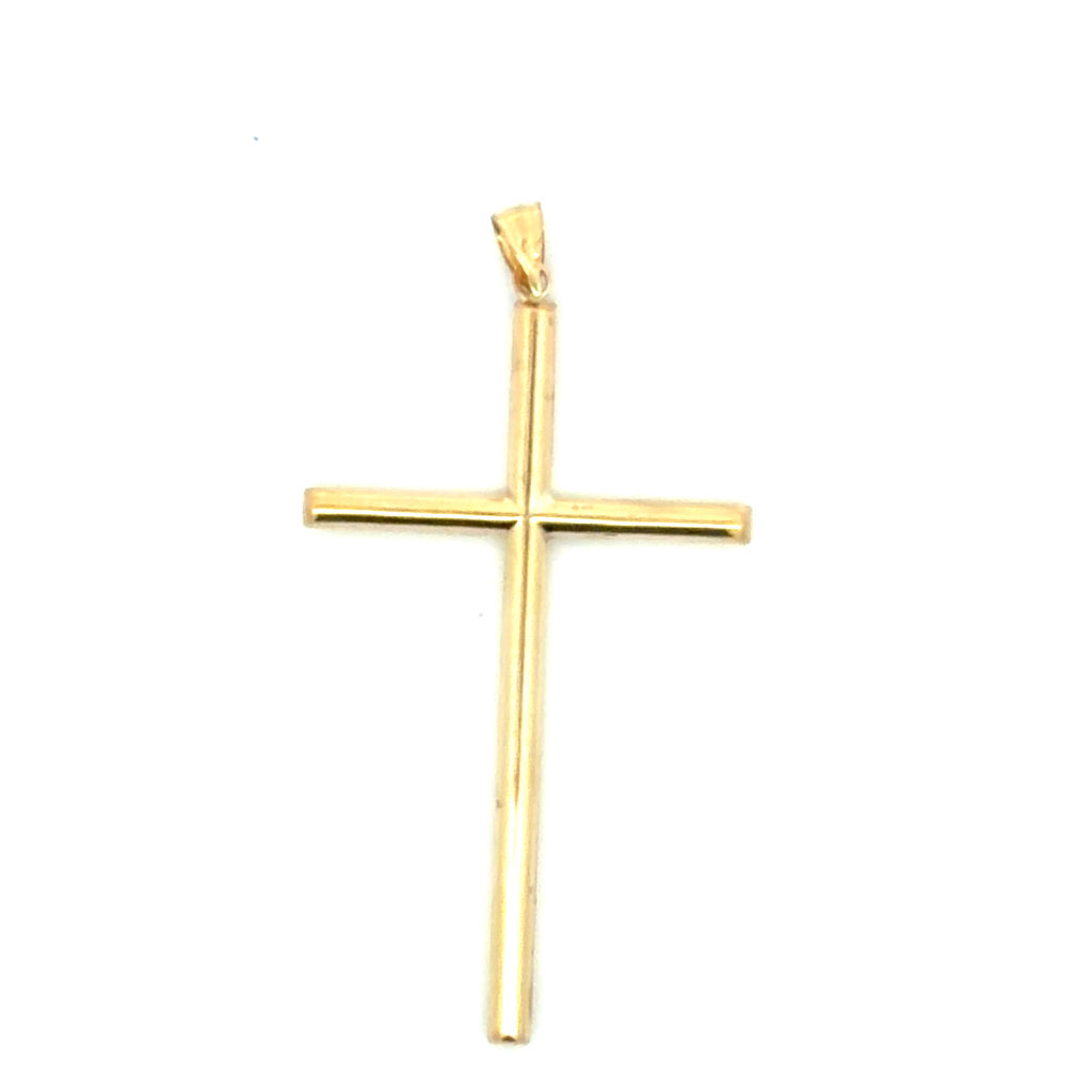 10K Yellow Gold Cross Pendant  1.7GR